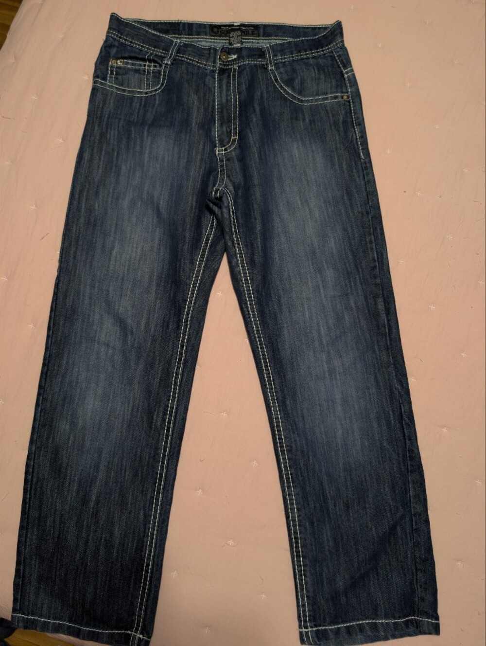 South Pole Dark Blue Straight Leg Jeans